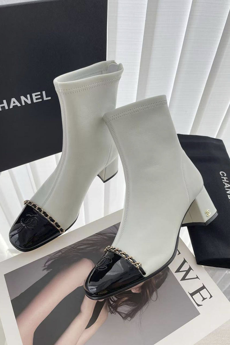 Chаnеl Женские кожаные сапоги premium