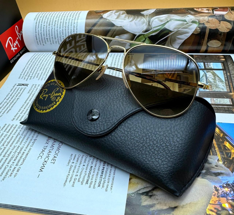 Ray Ban Солнцезащитные очки Aviator Large Metal