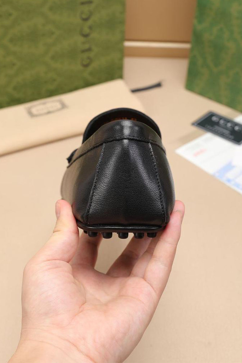 Gucci Мужские кожаные мокасины GG monogram
