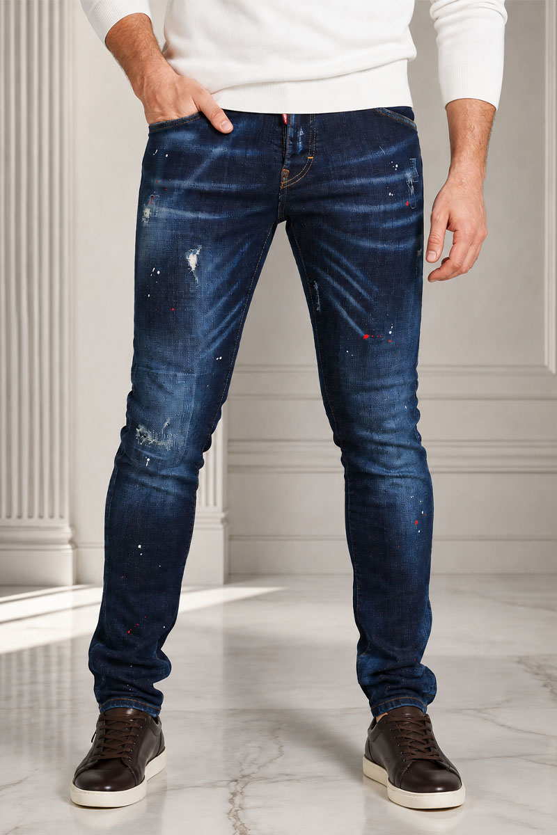 Dsquared2 Мужские джинсы "Paint Splatter"