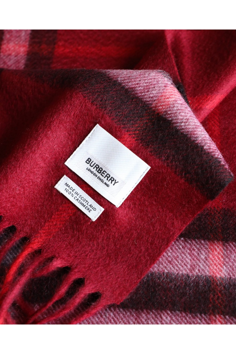 Burberry Шарф Check premium 168x30 см - Burgundy