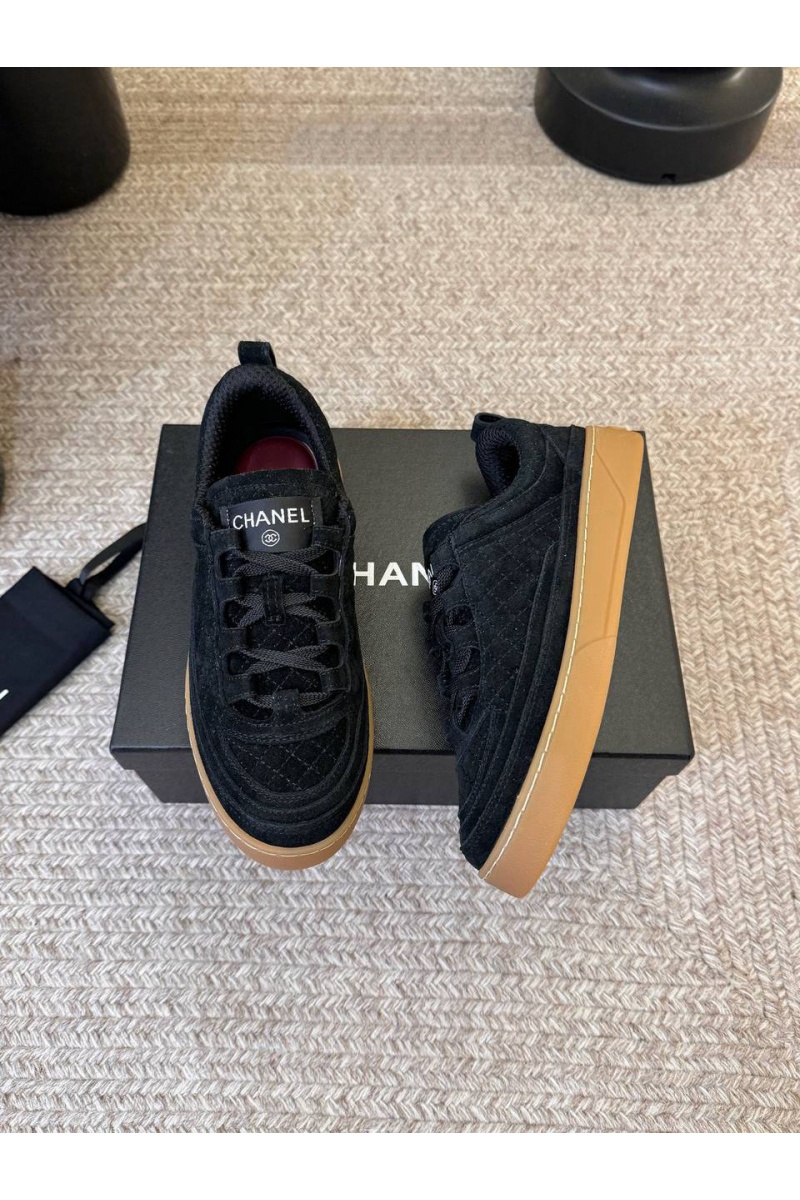 Chаnеl Женские замшевые кроссовки premium