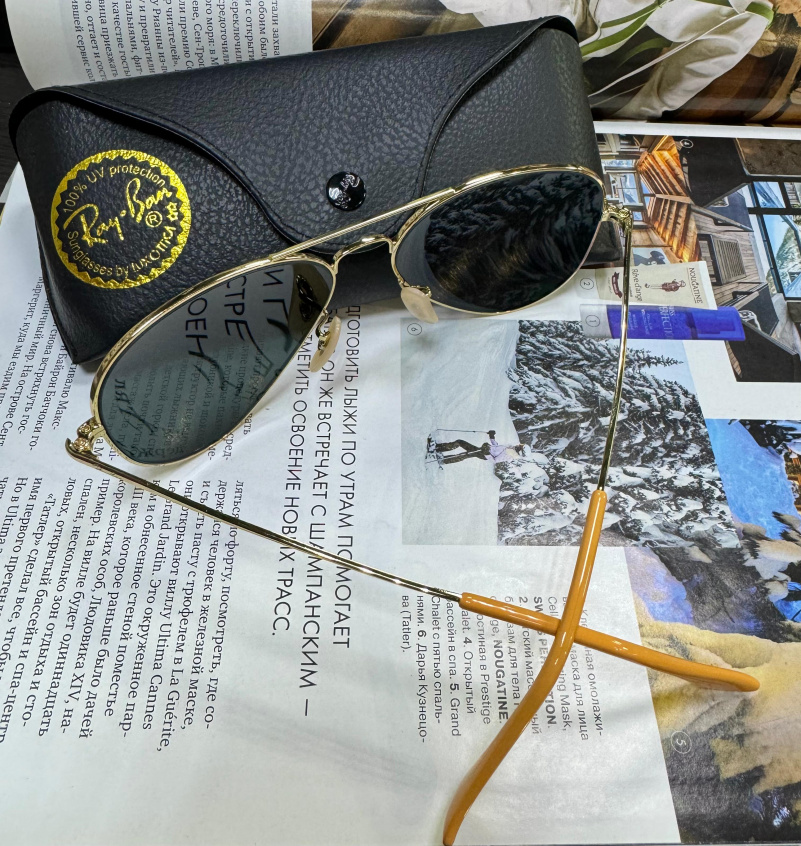 Ray Ban Солнцезащитные очки Aviator Large Metal