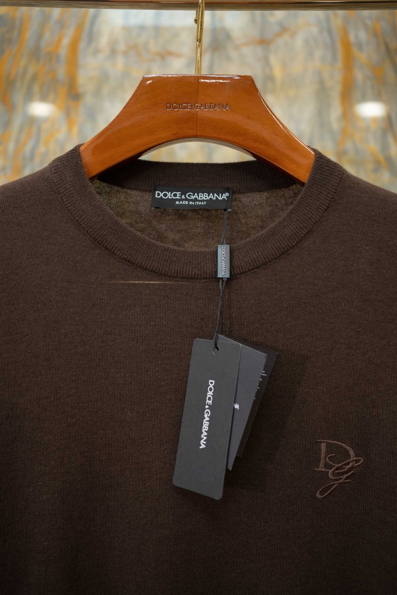 Dоlсе & Gаbbаnа Мужской коричневый джемпер premium