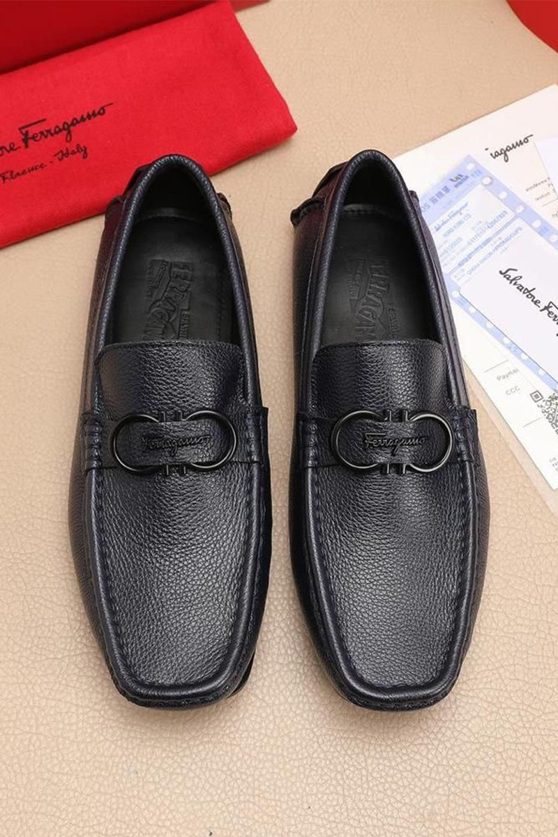 Salvatore Ferragamo Мужские кожаные мокасины 