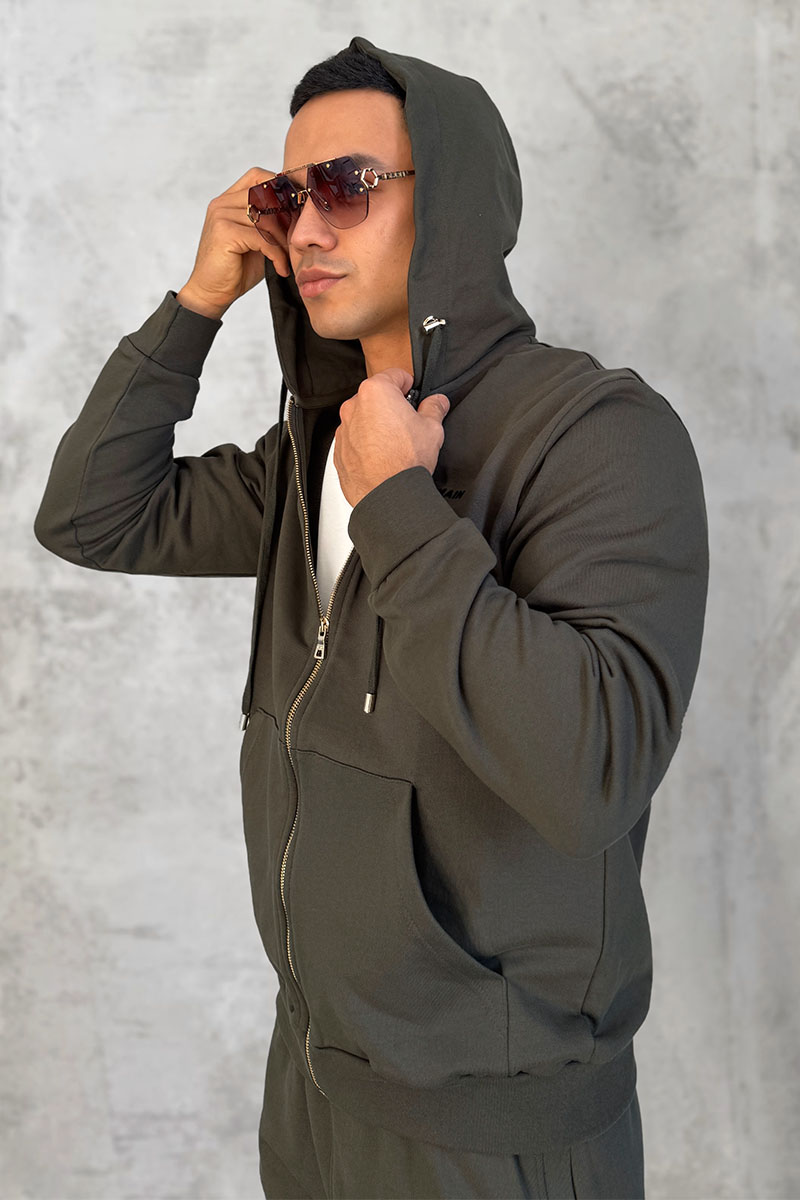 Balmain Зелёный спортивный костюм