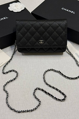 Кожаная сумка Wallet on Chain premium 19x12x4 см
