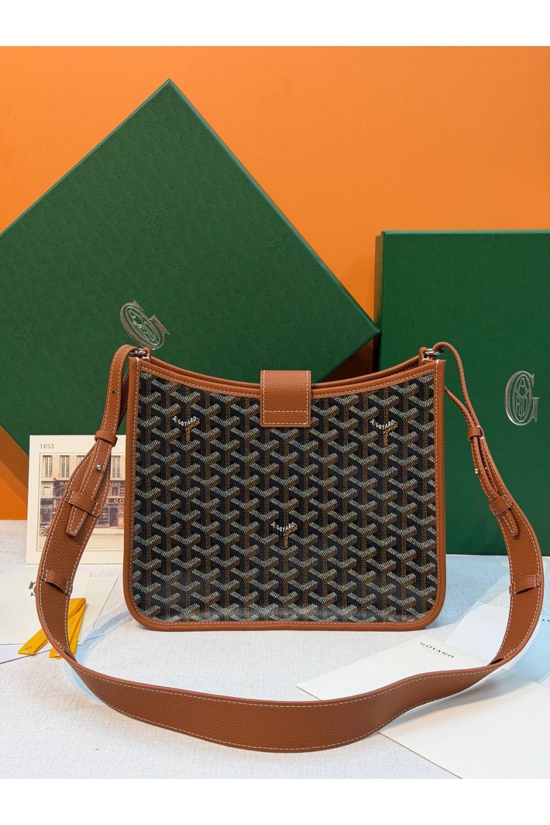 Designer Clothing Кожаная сумка Goyard Musette PM premium 28x22x10 см