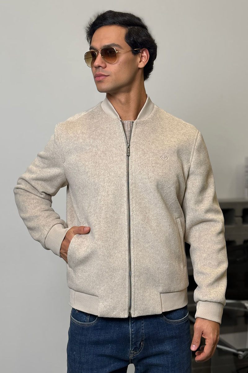 Loro Piana Мужской бомбер бежевого цвета