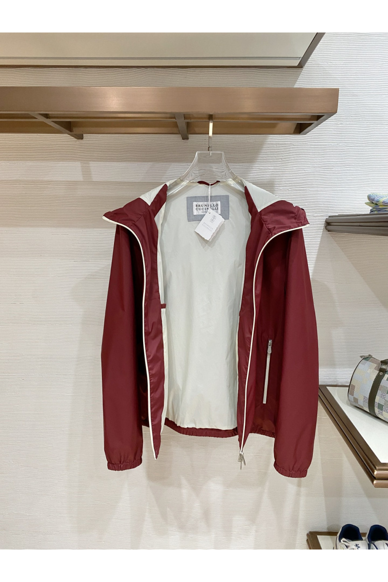 Designer Мужская ветровка бордового цвета