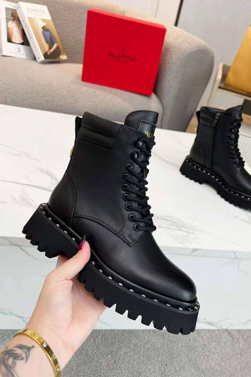 Valentino Женские кожаные ботинки 