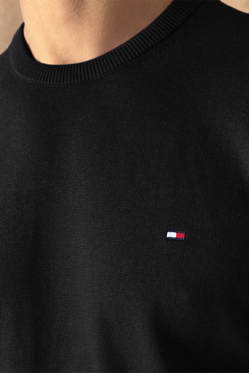 Tommy Hilfiger Мужская кофта чёрного цвета logo-embroidered