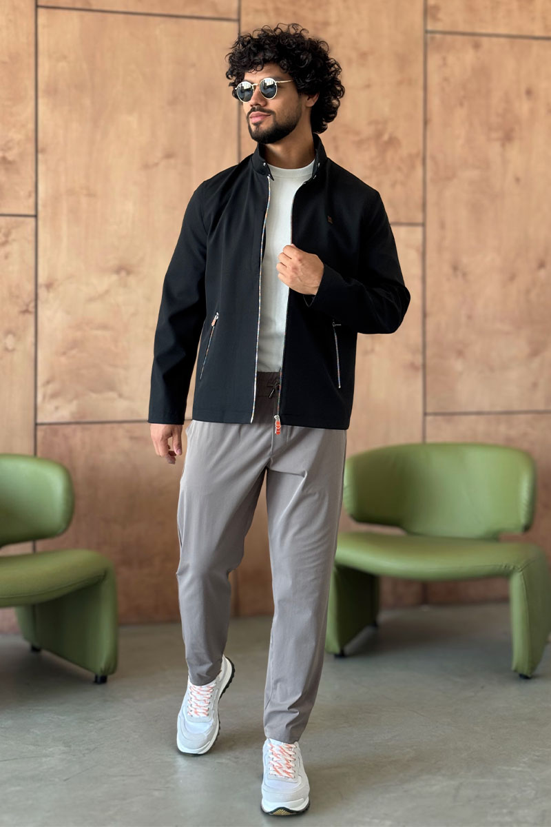 Hermes Мужская чёрная куртка 