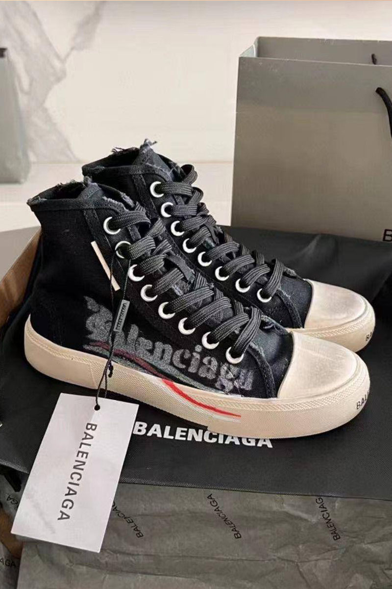 Balenciaga Женские кеды чёрного цвета