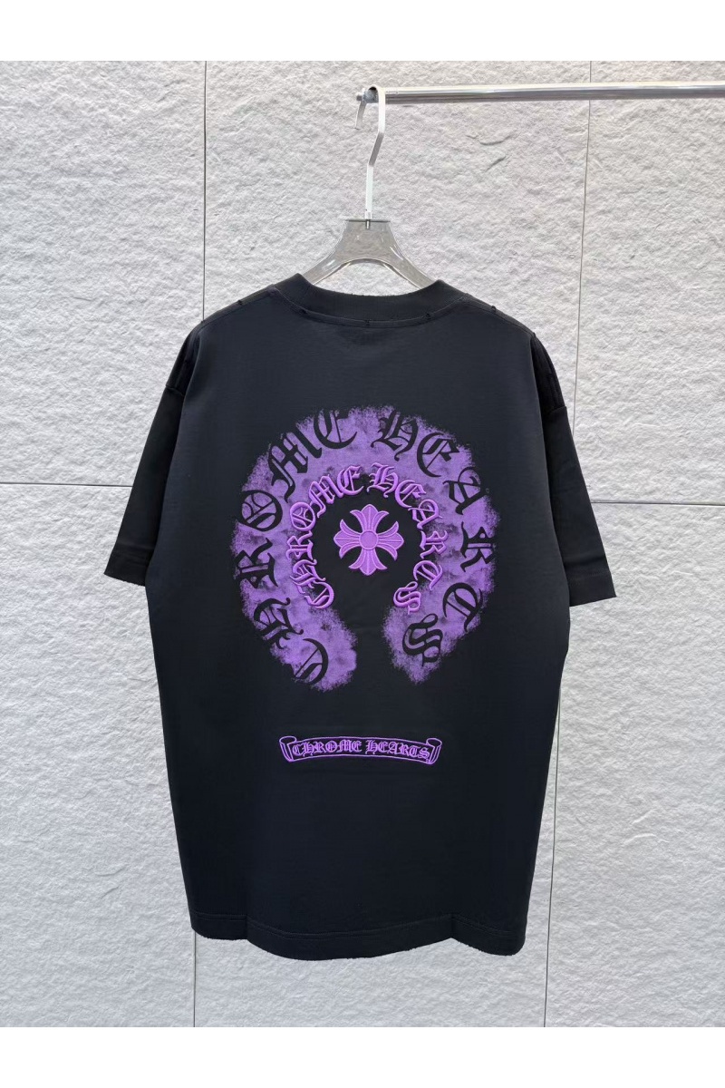 Chrome Hearts Чёрная оверсайз футболка premium