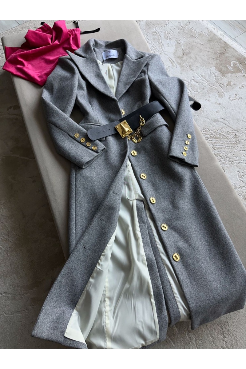 Schiaparelli Женское пальто серого цвета 