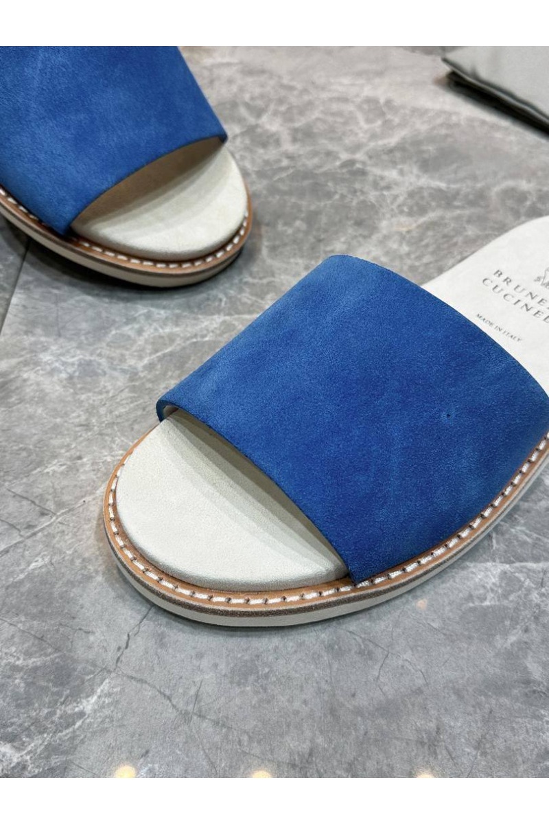 Designer Мужские замшевые шлёпанцы 