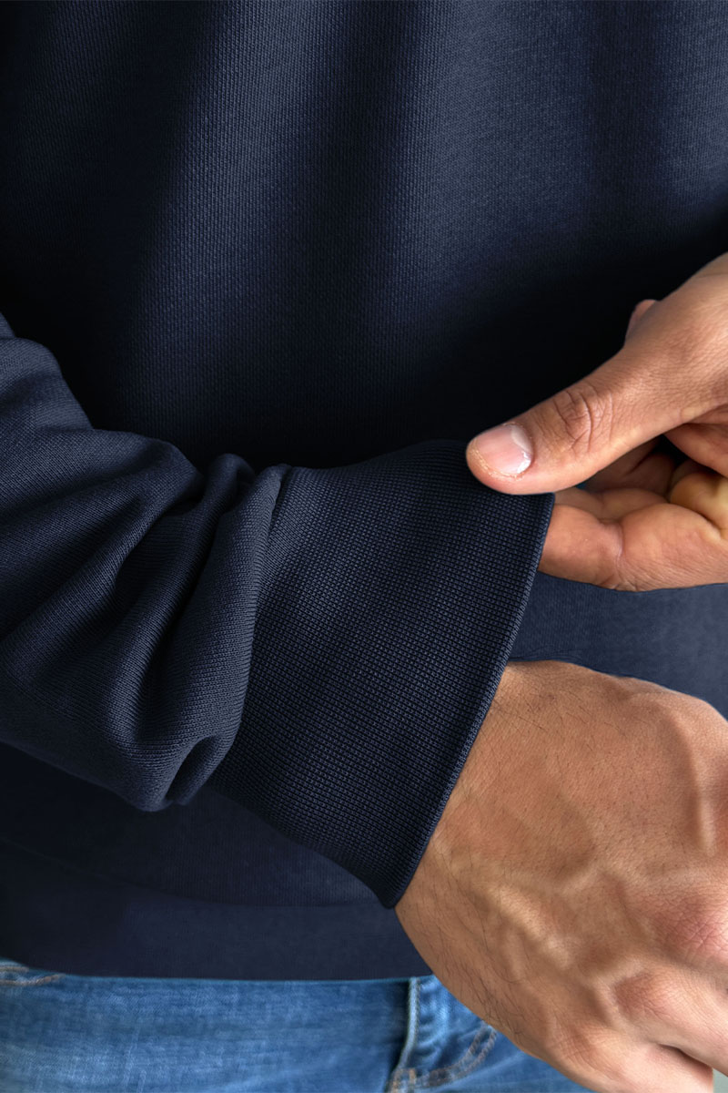 Moncler Свитшот тёмно-синего цвета logo-patch