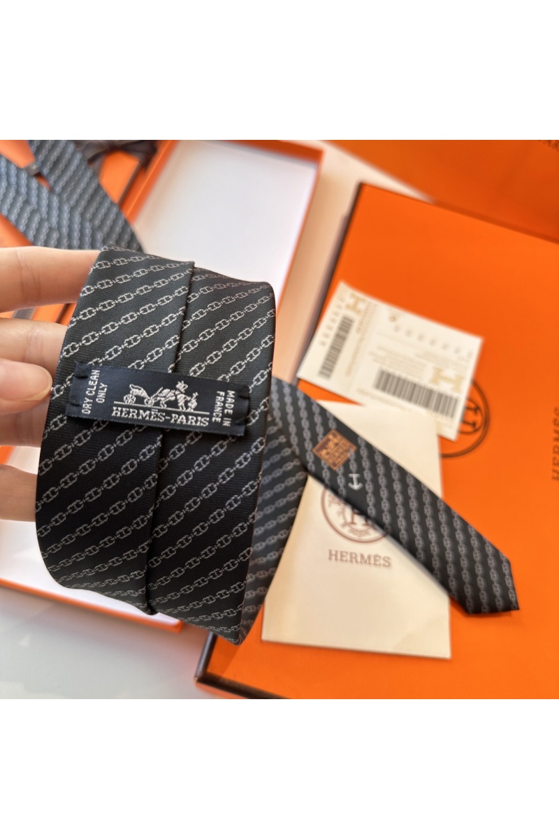 Hermes Галстук Jetez l'Ancre premium - Black