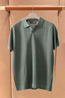 Мужское поло premium - Green