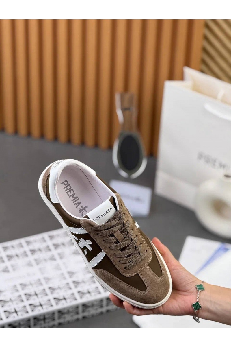 Premiata Комбинированные кроссовки Bonnie - Brown