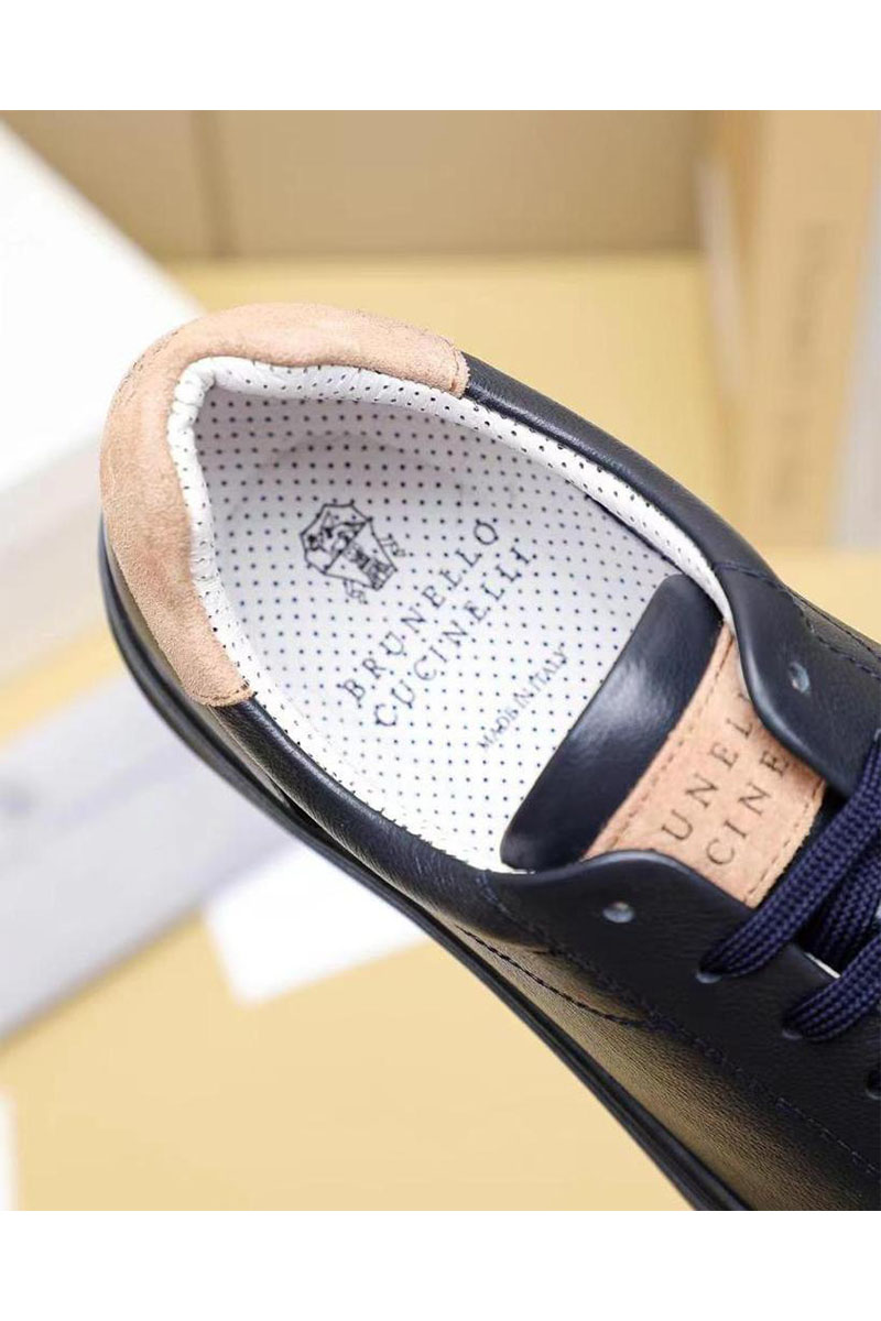 Designer Кожаные кроссовки синего цвета