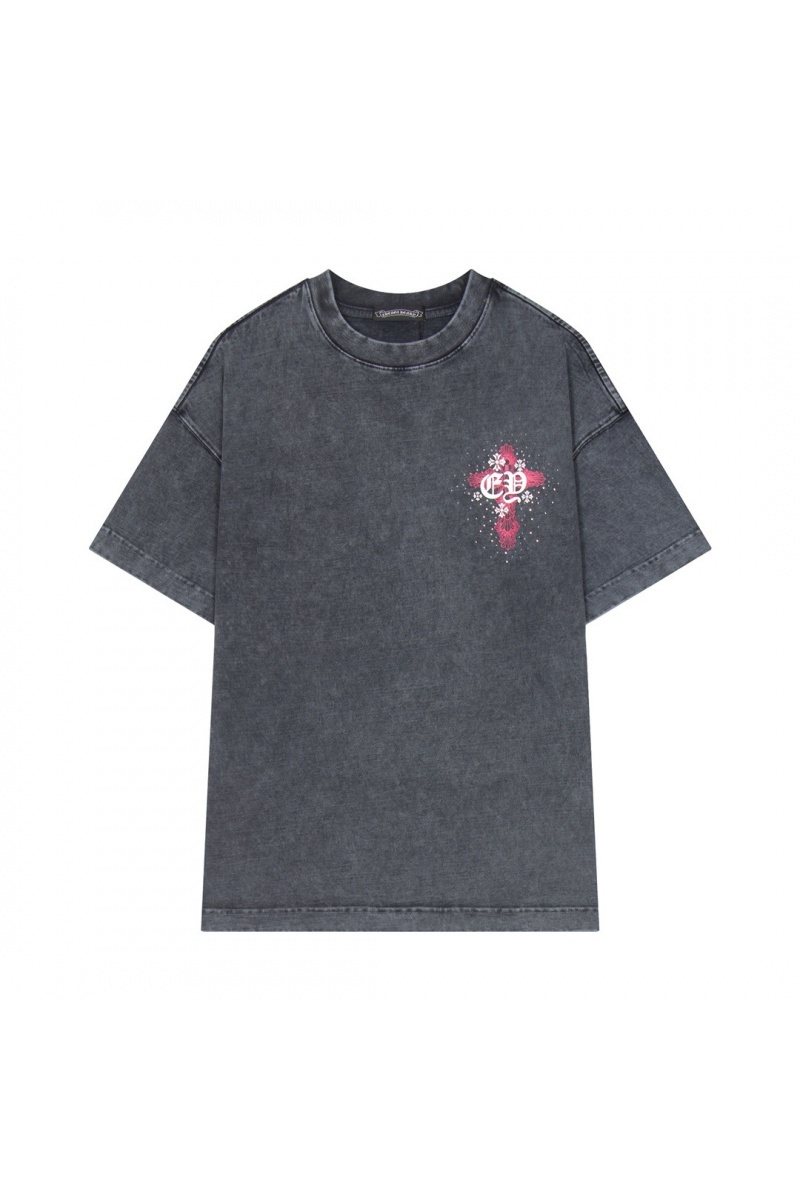 Designer Clothing Серая оверсайз футболка Gothic logo 