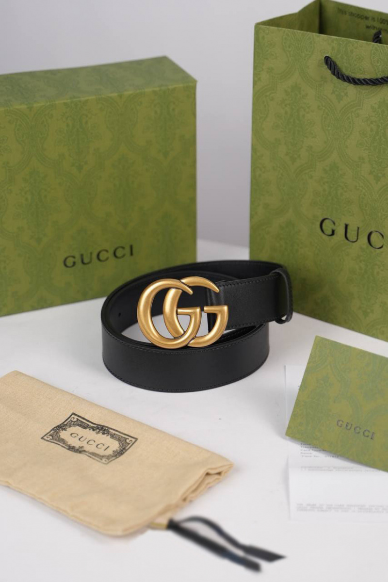 Gucci Кожаный ремень - ширина 2 / 3 см, длина 80 / 85 см