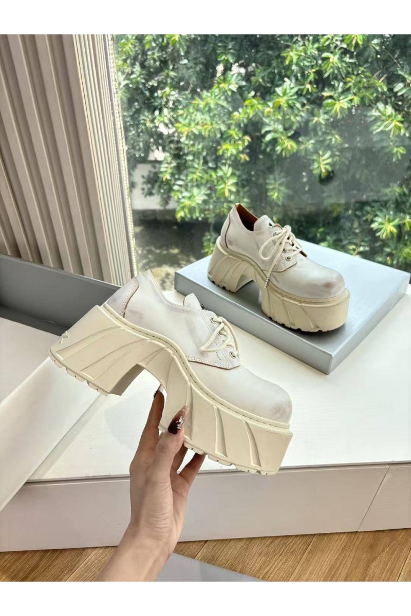 Designer Clothing Женские кожаные ботинки на платформе SMFK premium