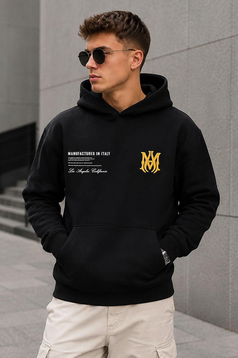 Amiri Худи чёрного цвета Military Specs Stencil