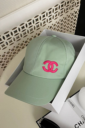 Бейсболка мятного цвета logo-embroidered
