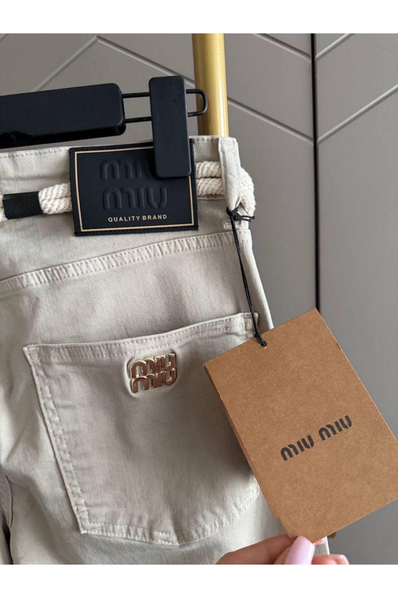 MIU MIU Женские прямые джинсы premium