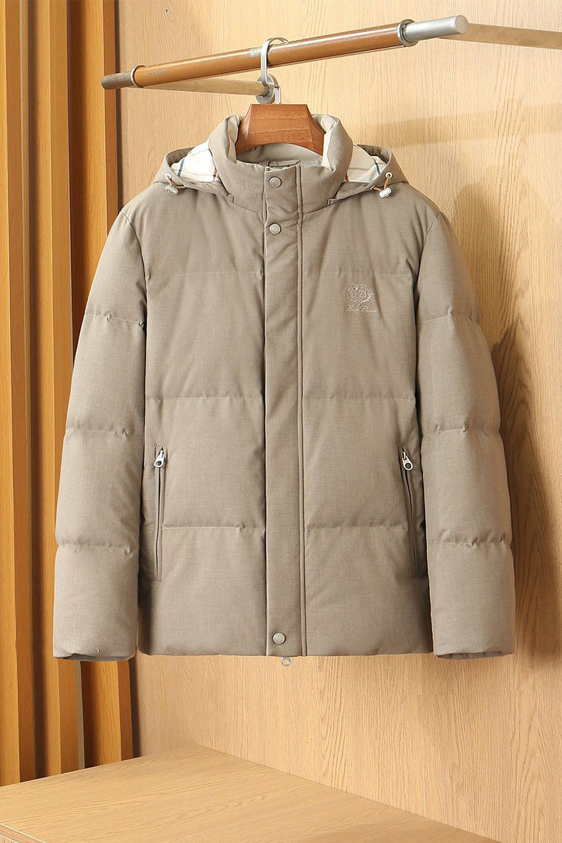 Loro Piana Мужской бежевый пуховик premium