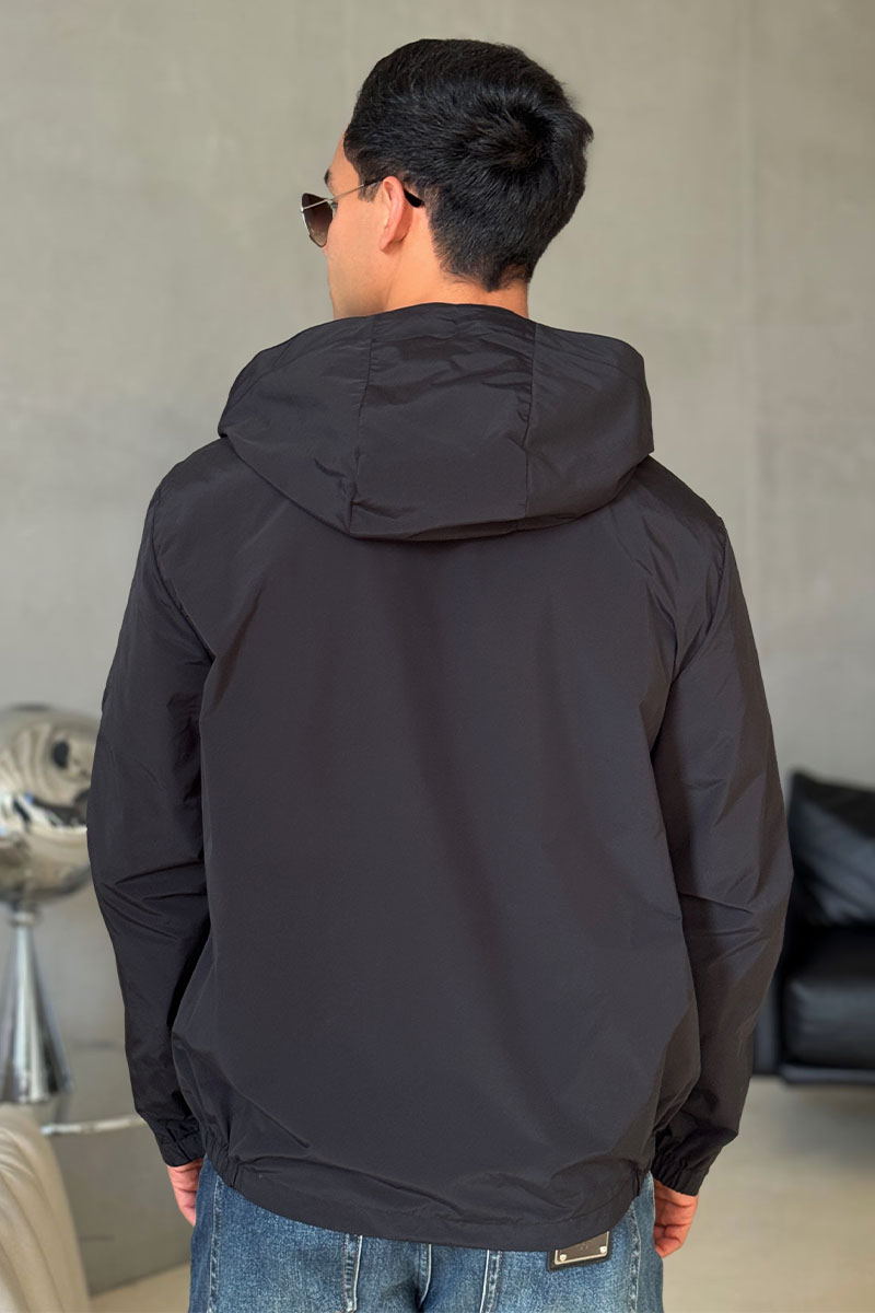 Moncler Чёрная ветровка Carles logo-patch