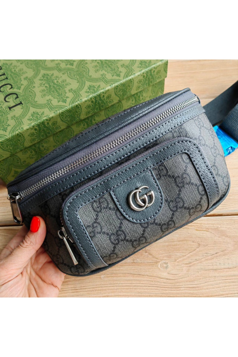 Gucci Сумка на пояс Interlocking G 23x12x2.5 см - Black