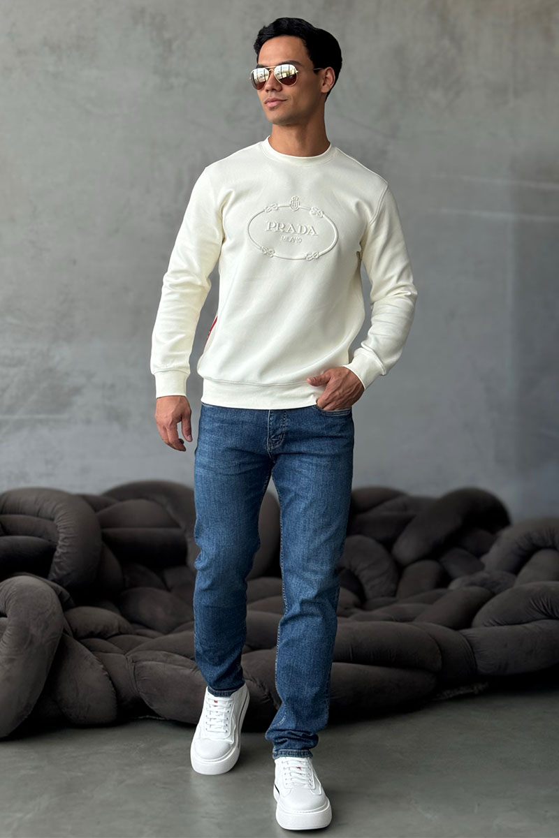Emporio Armani EA7 Мужские джинсы синего цвета