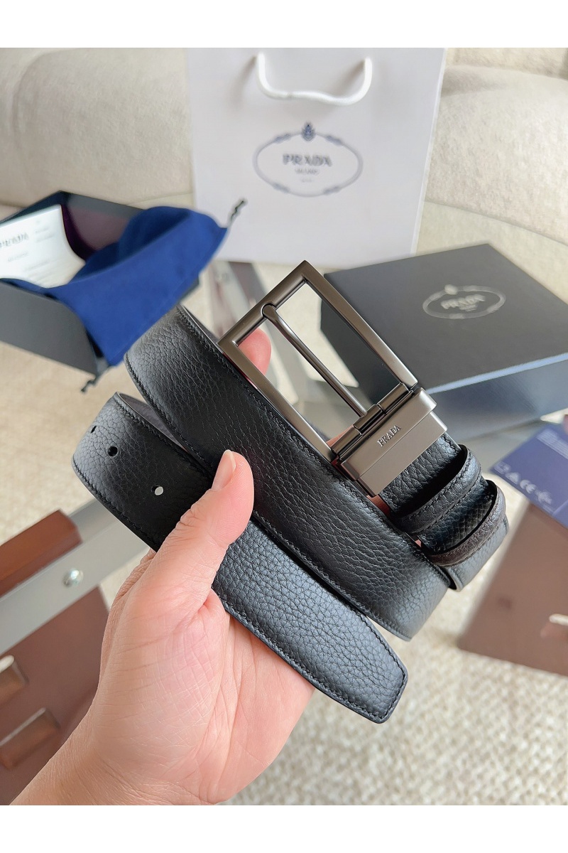Prada Двусторонний кожаный ремень premium