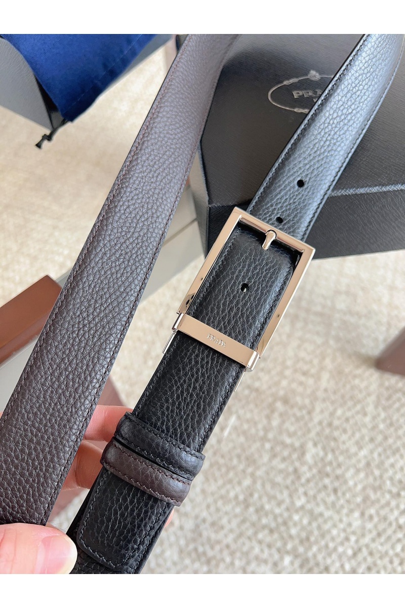 Prada Двусторонний кожаный ремень premium