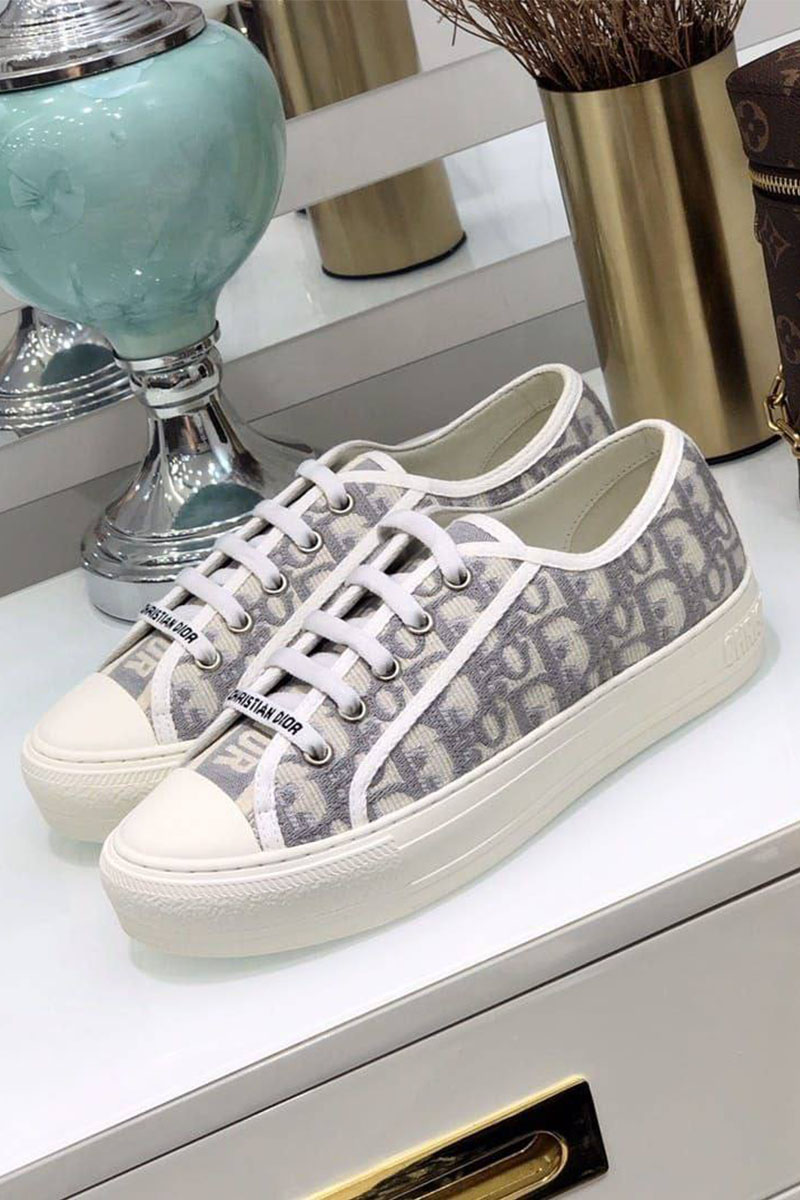 Dior Женские кроссовки Walk'n'Dior Oblique motif