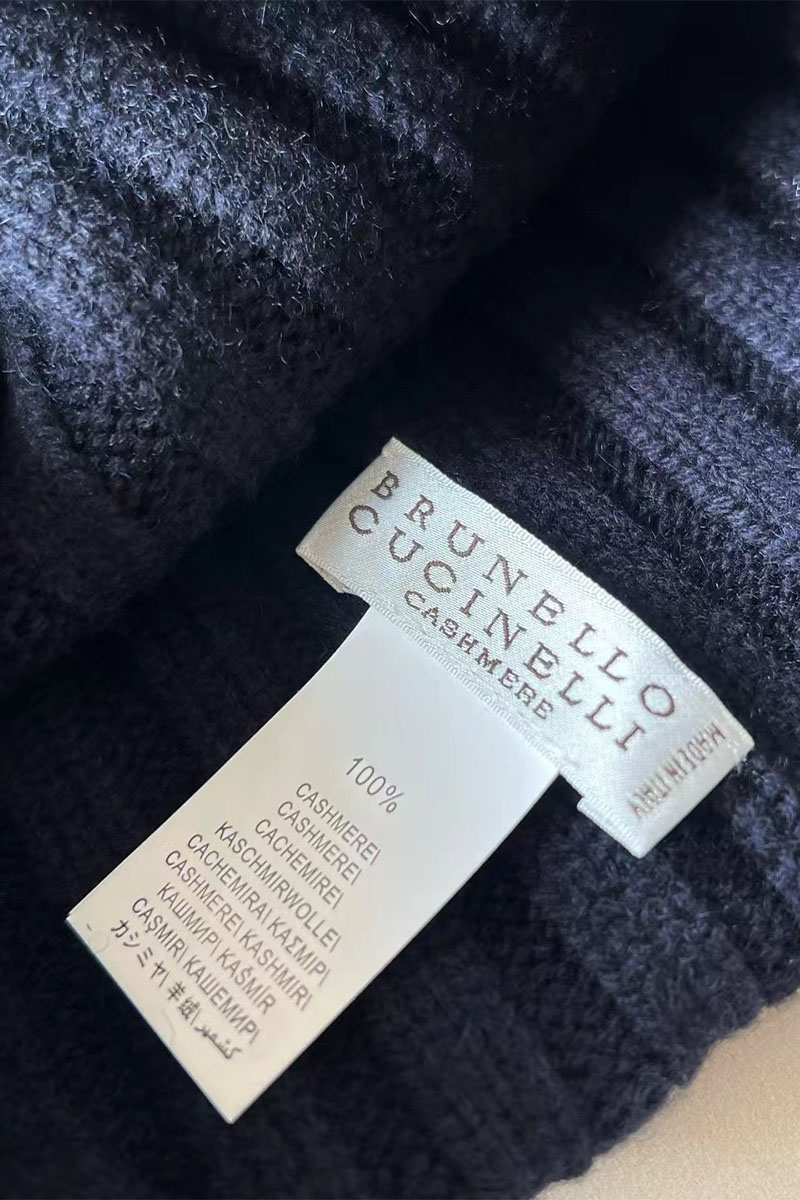 Designer Кашемировый шарф Premium - Navy