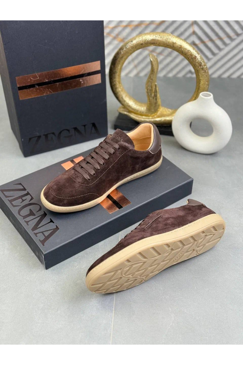 Zegna Мужские замшевые кроссовки "232"