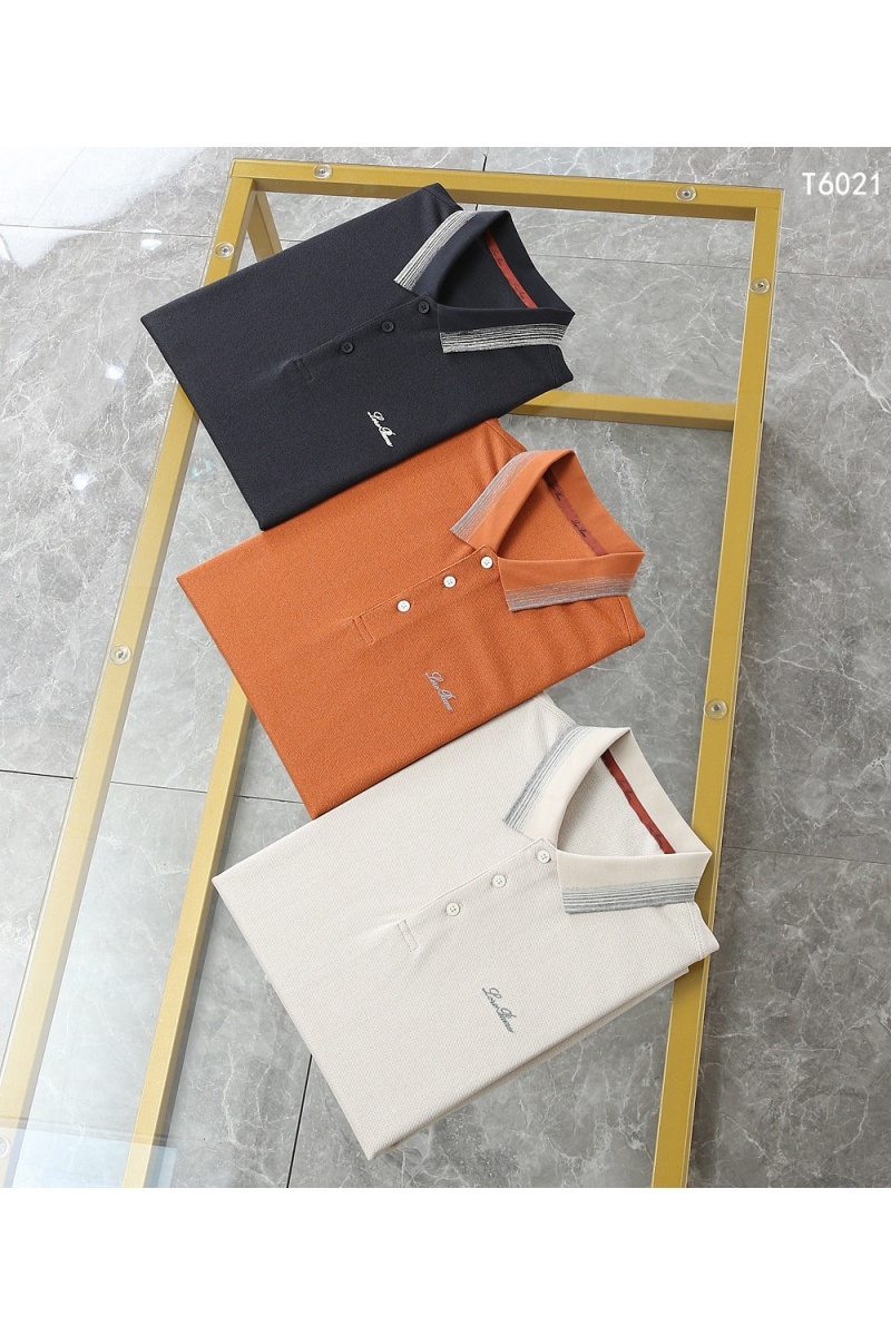 Loro Piana Мужское оранжевое поло premium