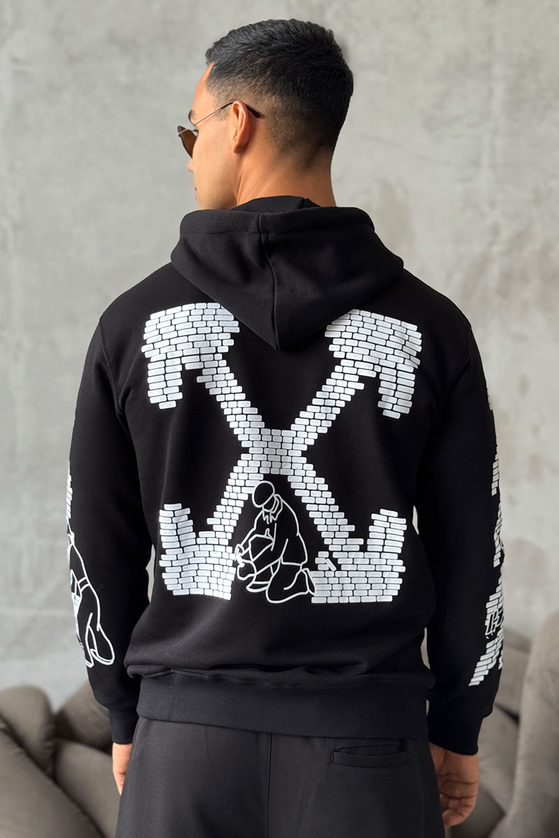 Off-White Мужское худи Brick Arrows logo-print