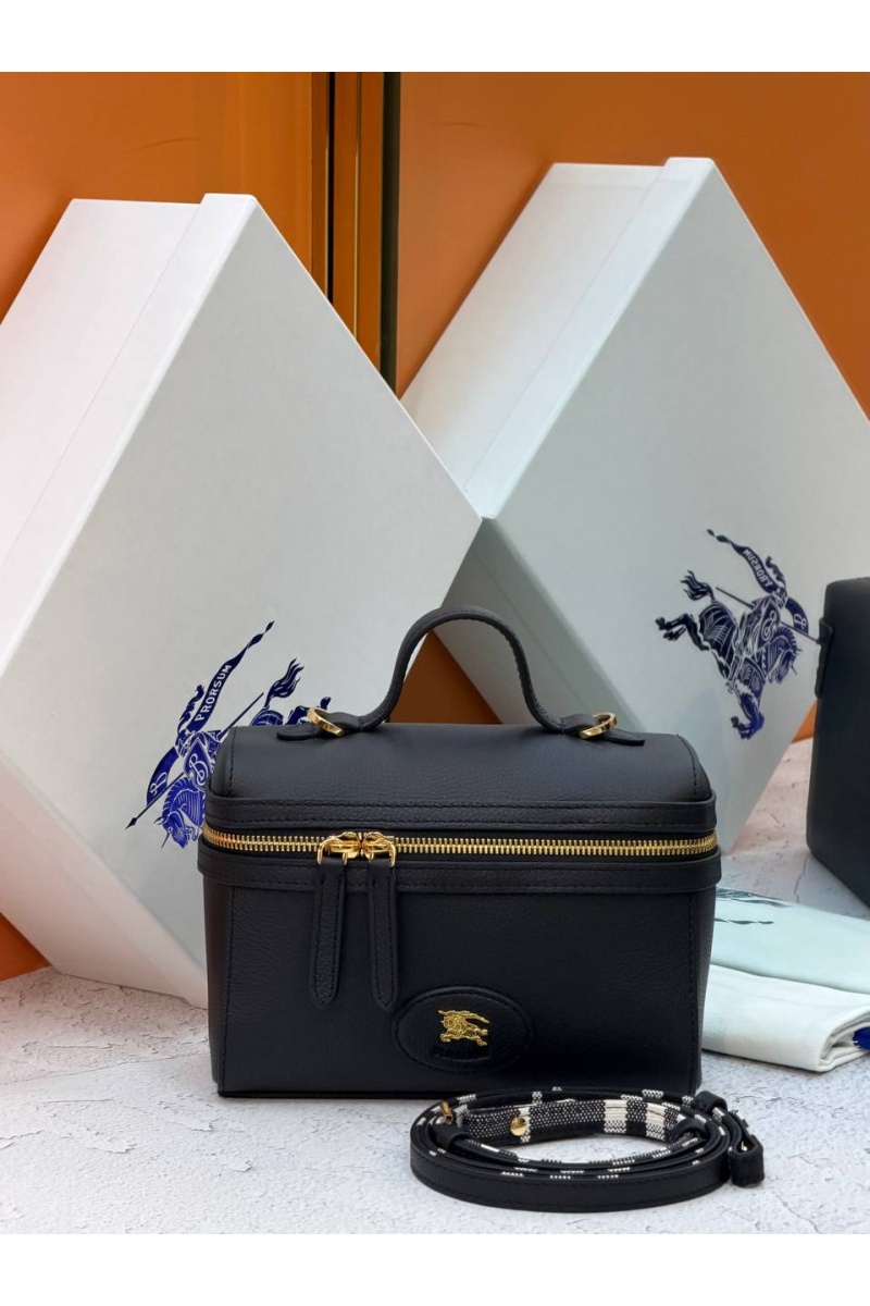 Burberry Кожаная сумка Bloomsbury Vanity premium 19.5x15x8 см
