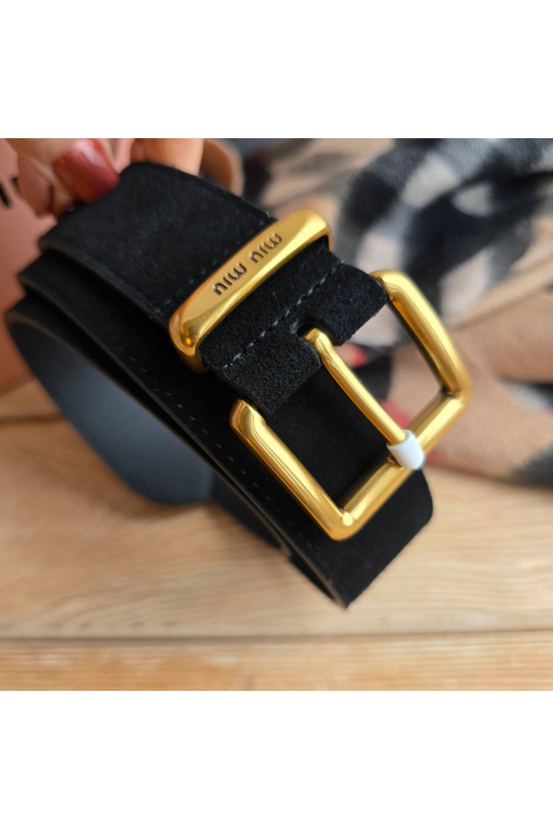 MIU MIU Замшевый ремень 