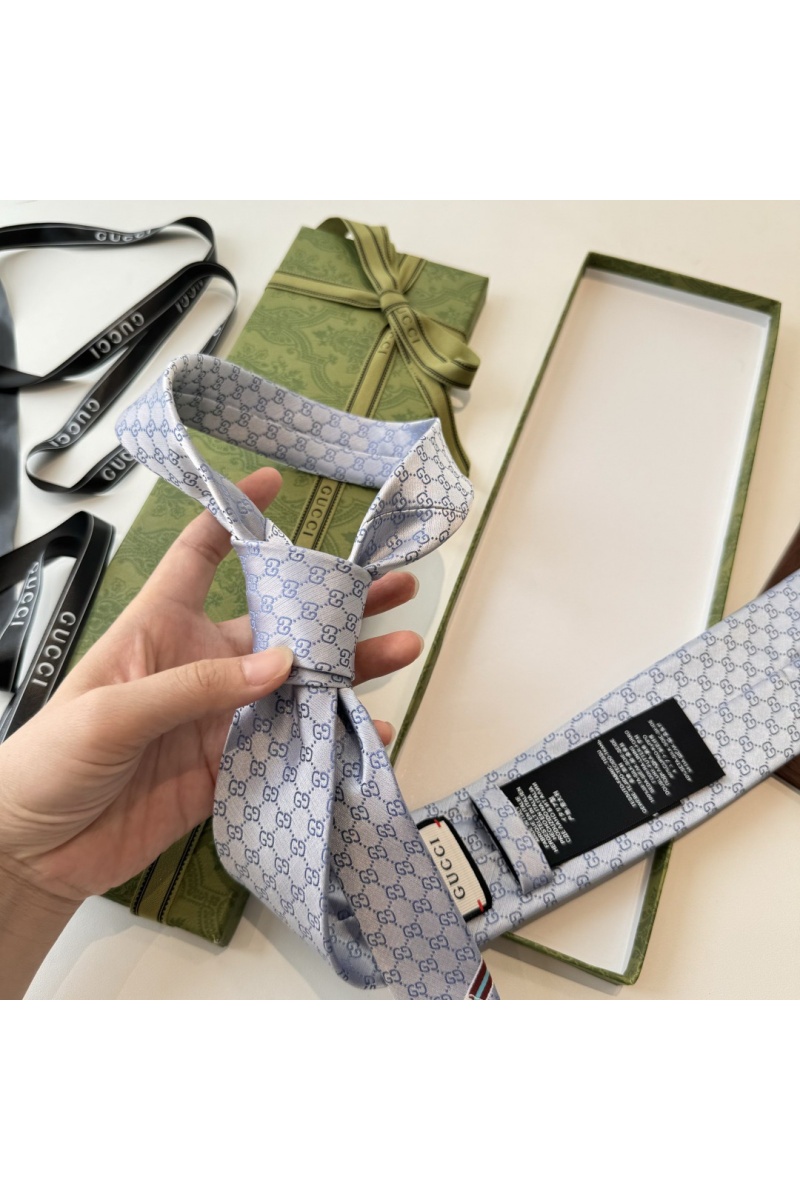 Gucci Галстук GG Monogram premium 146x7 см - Blue