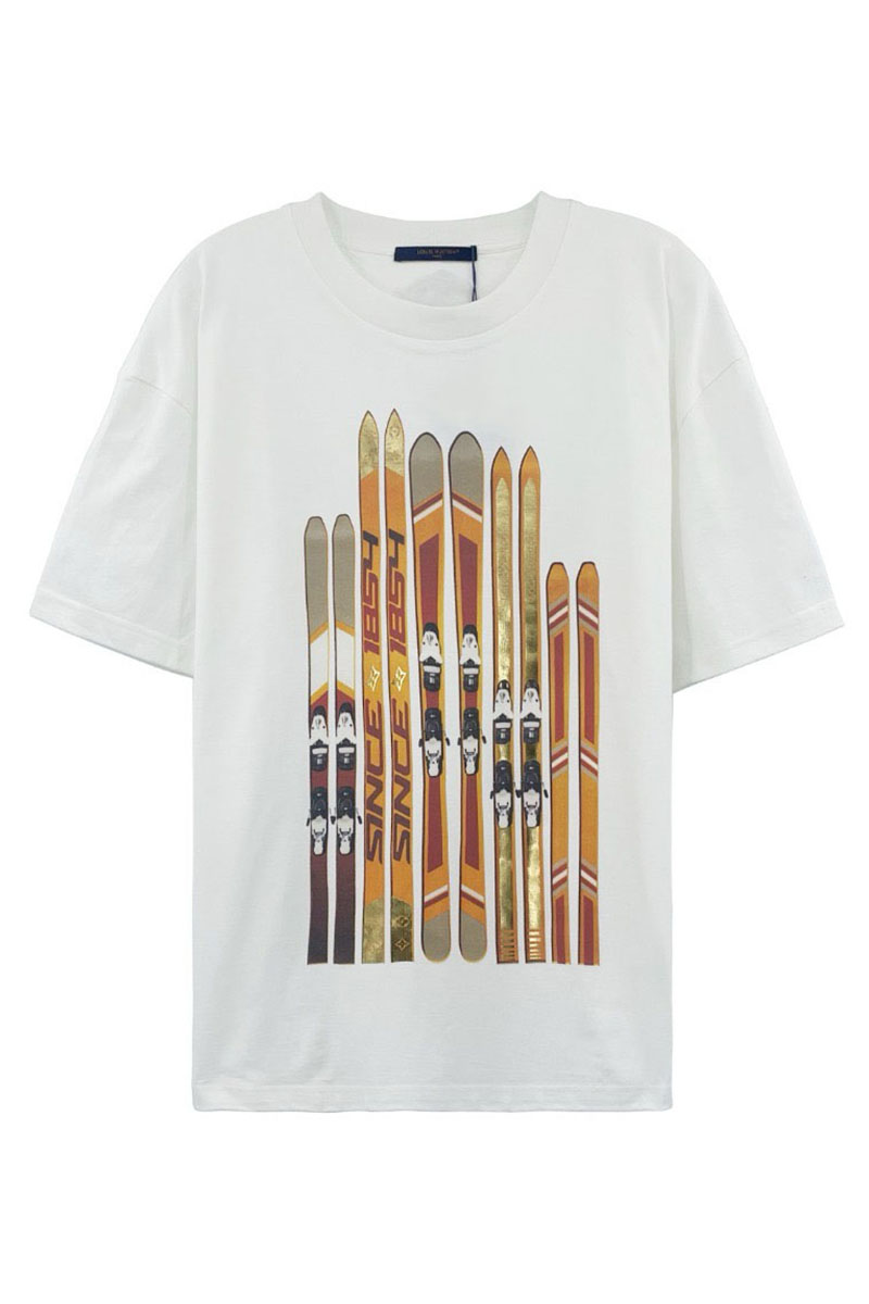 Lоuis Vuittоn Белая футболка Premium graphic-print 