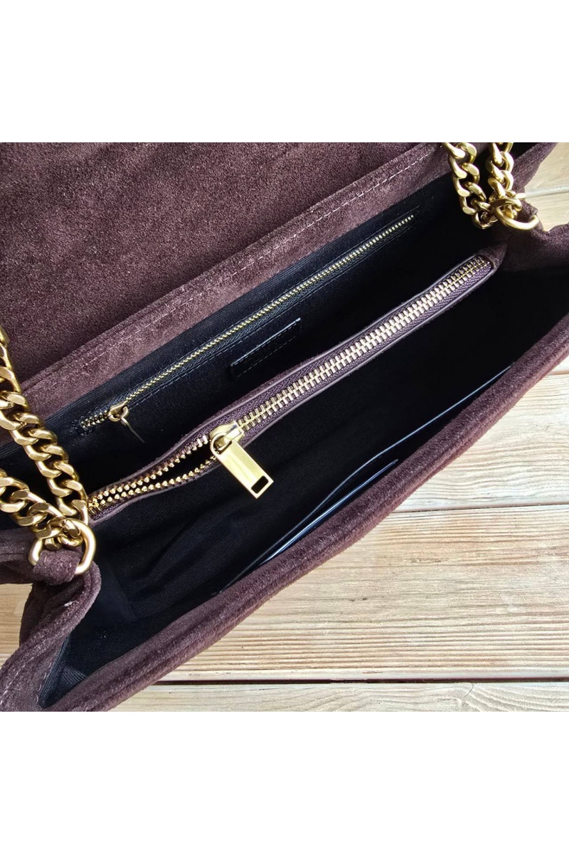 Yves Saint Laurent Замшевая сумка 32x23 см