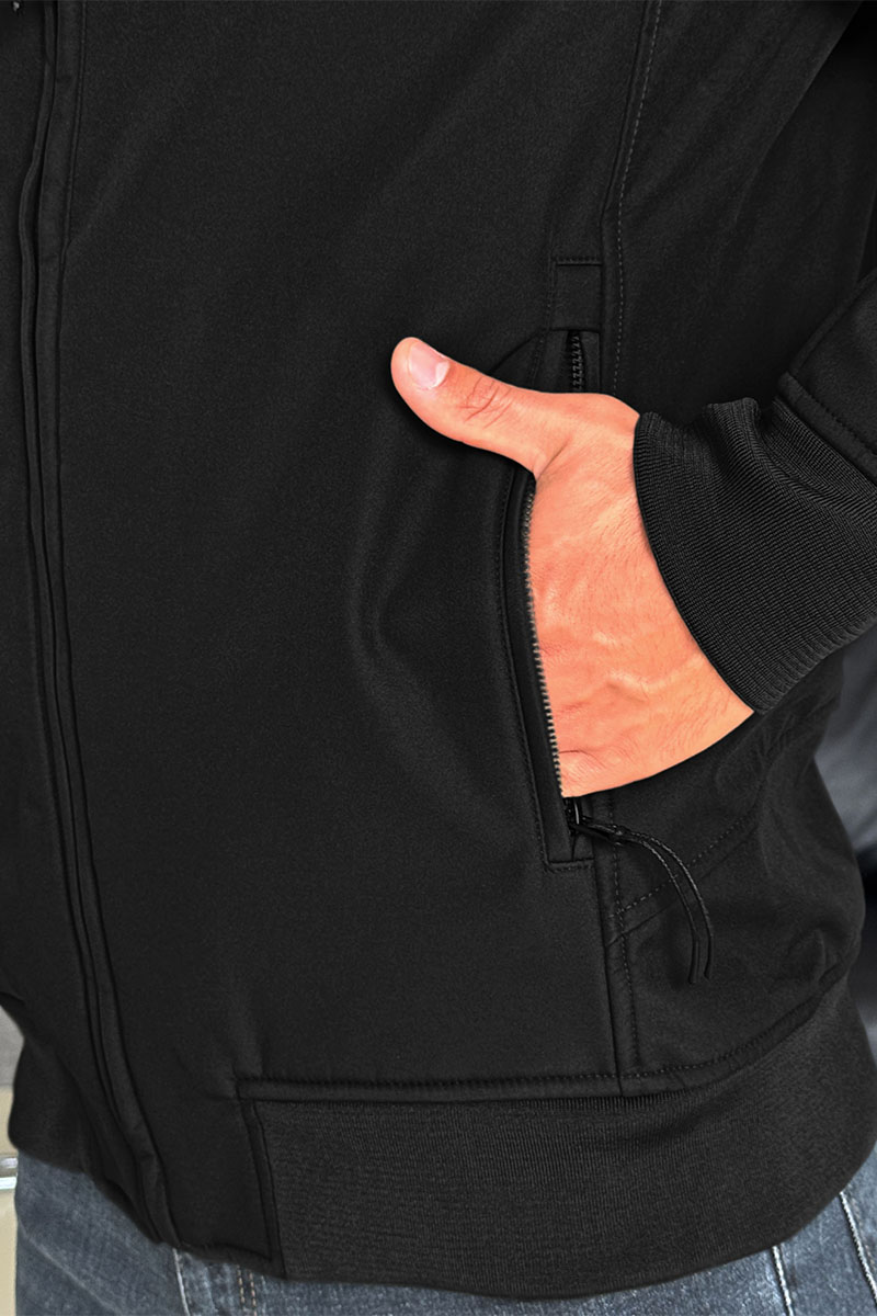 C.P. Company Чёрная ветровка Pro-Tek lens detail 