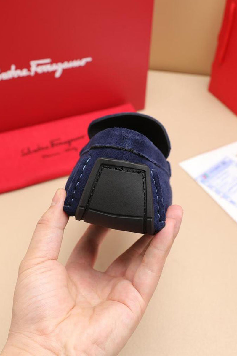 Salvatore Ferragamo Мужские замшевые мокасины 